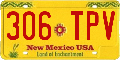 NM license plate 306TPV