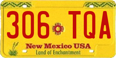 NM license plate 306TQA
