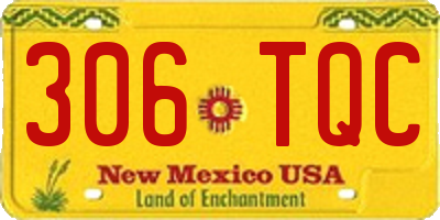 NM license plate 306TQC