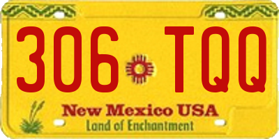 NM license plate 306TQQ