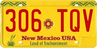 NM license plate 306TQV