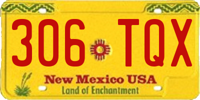 NM license plate 306TQX