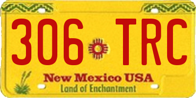 NM license plate 306TRC