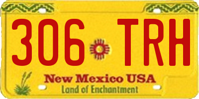 NM license plate 306TRH