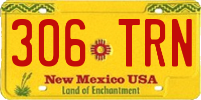 NM license plate 306TRN