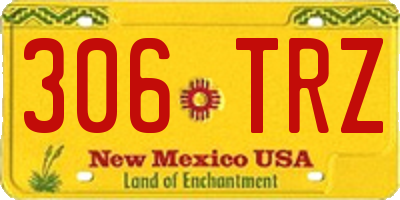 NM license plate 306TRZ