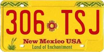 NM license plate 306TSJ