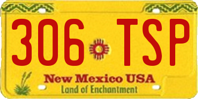 NM license plate 306TSP