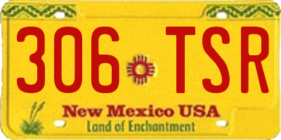 NM license plate 306TSR
