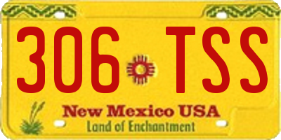 NM license plate 306TSS