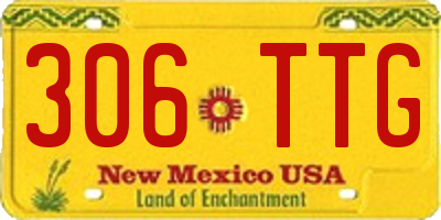 NM license plate 306TTG