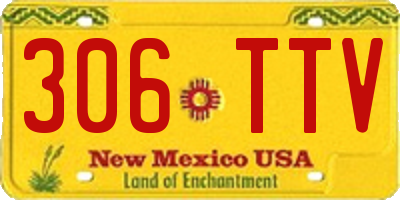 NM license plate 306TTV