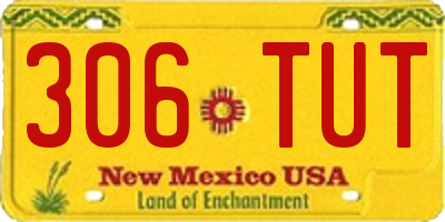 NM license plate 306TUT