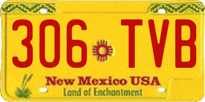 NM license plate 306TVB
