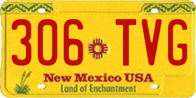 NM license plate 306TVG