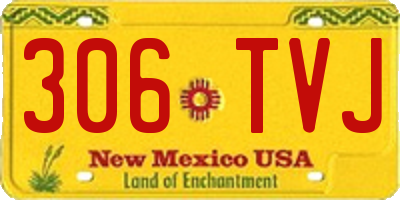 NM license plate 306TVJ