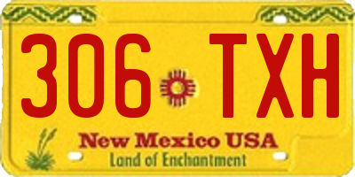 NM license plate 306TXH