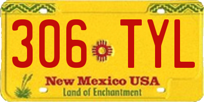 NM license plate 306TYL