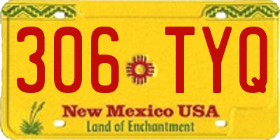 NM license plate 306TYQ