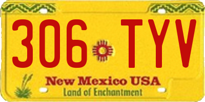 NM license plate 306TYV