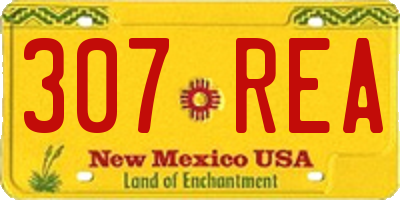 NM license plate 307REA