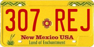 NM license plate 307REJ