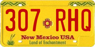 NM license plate 307RHQ