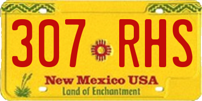 NM license plate 307RHS