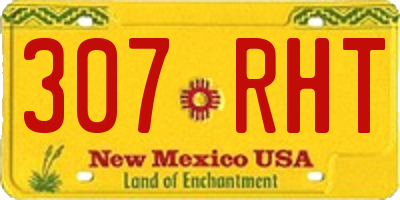 NM license plate 307RHT