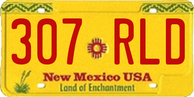 NM license plate 307RLD