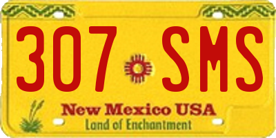 NM license plate 307SMS