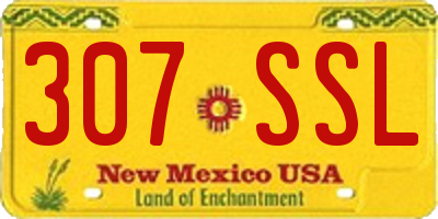 NM license plate 307SSL