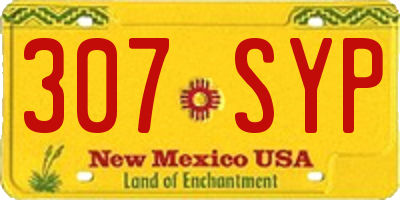 NM license plate 307SYP