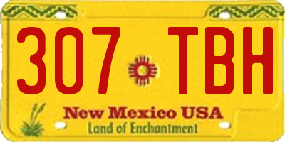 NM license plate 307TBH