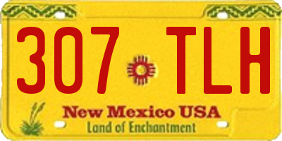 NM license plate 307TLH