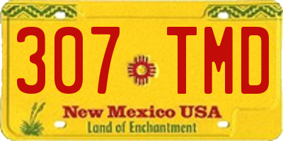 NM license plate 307TMD