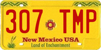 NM license plate 307TMP