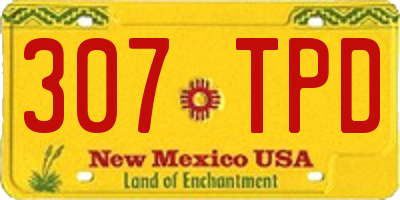 NM license plate 307TPD