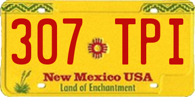 NM license plate 307TPI
