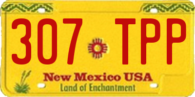 NM license plate 307TPP