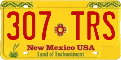 NM license plate 307TRS