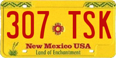 NM license plate 307TSK