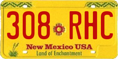 NM license plate 308RHC