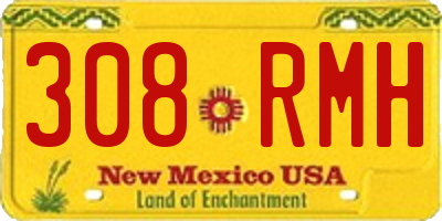 NM license plate 308RMH