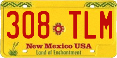 NM license plate 308TLM
