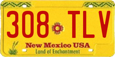 NM license plate 308TLV