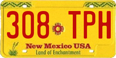 NM license plate 308TPH