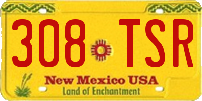 NM license plate 308TSR