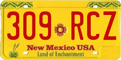 NM license plate 309RCZ