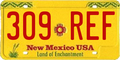 NM license plate 309REF